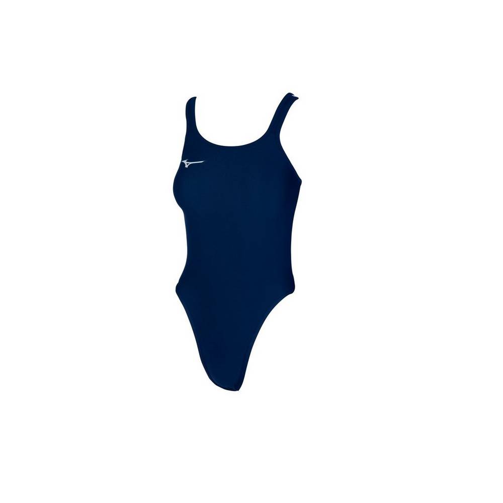 Womens Mizuno EXER Double Cross Back Swimsuit Navy Philippines (ZNUOWJ267)